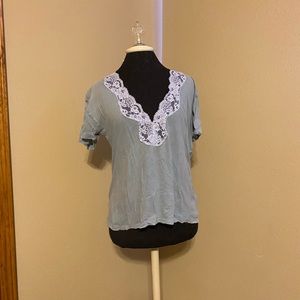 Urban outfitters lace detail tee shirt ❤️💚